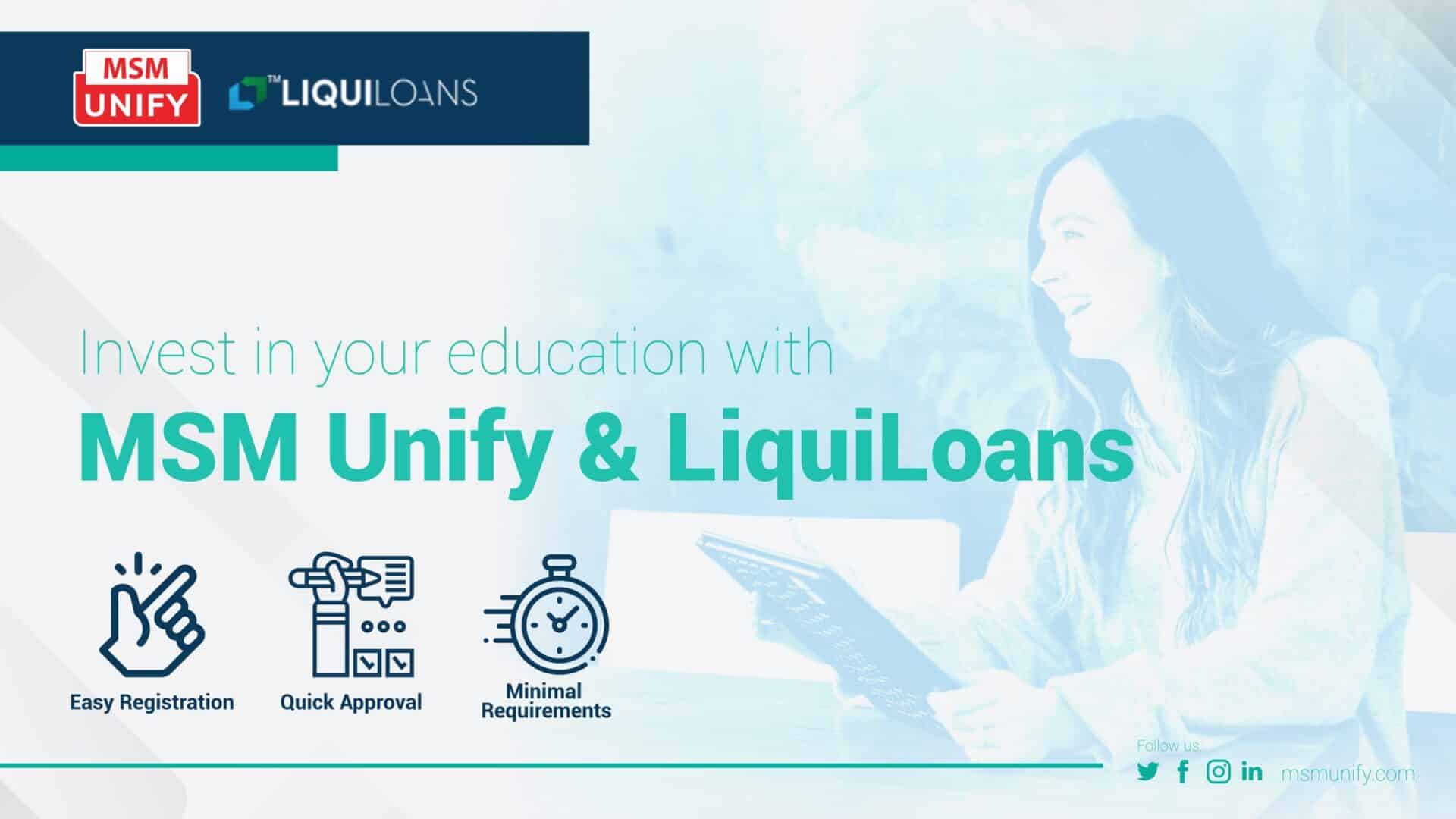 MSM Unify and LiquiLoans Team Up To Provide Quick and Secure Student Loans scaled 1