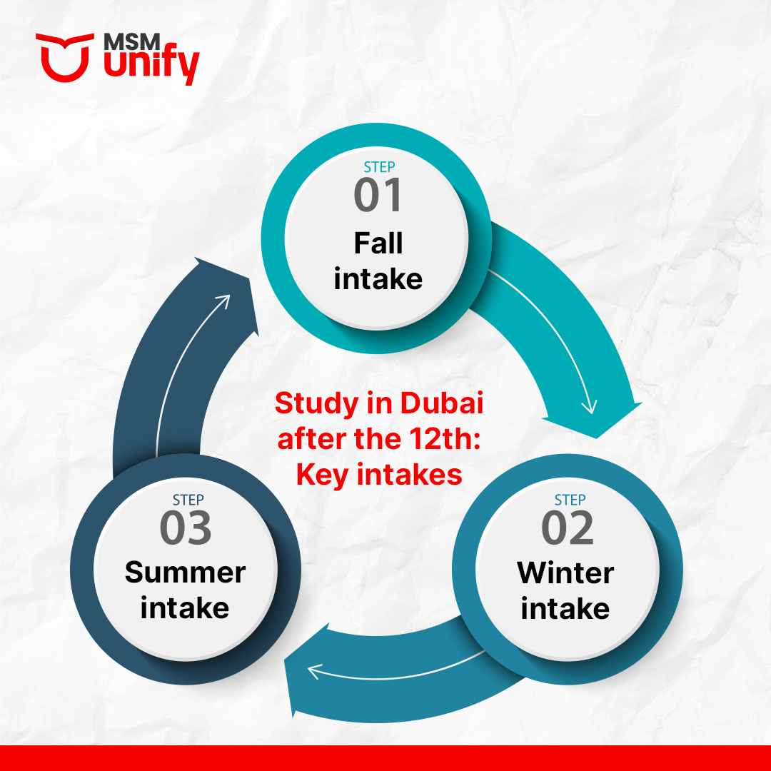 Study in Dubai after the 12th Key intakes